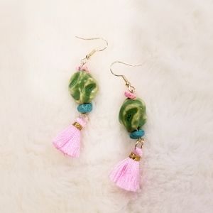 TEESAN MAKE A STATEMENT Japanese Style Dangling Earrings